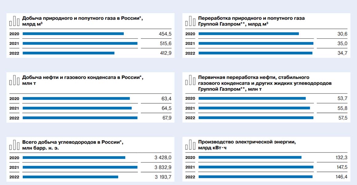 Обзор бизнеса Газпром